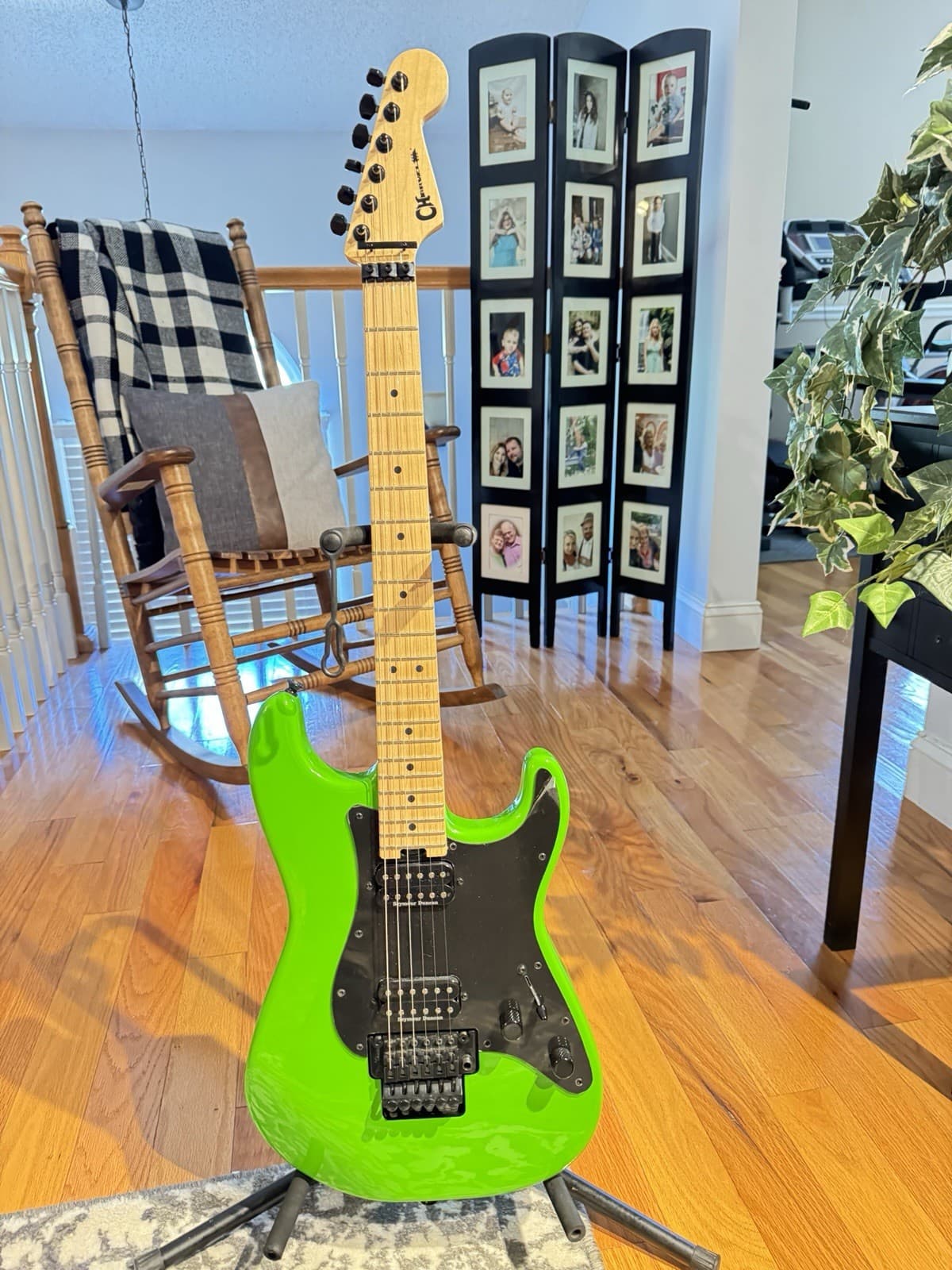 Charvel San Dimas Electric Guitar slime Green 6 String MC151527 Maple Neck
