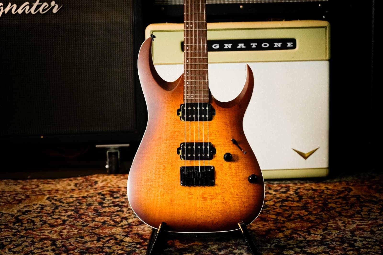 Ibanez RGA42FM-DEF Standard 2017 - Present - Dragon Eye Burst Flat