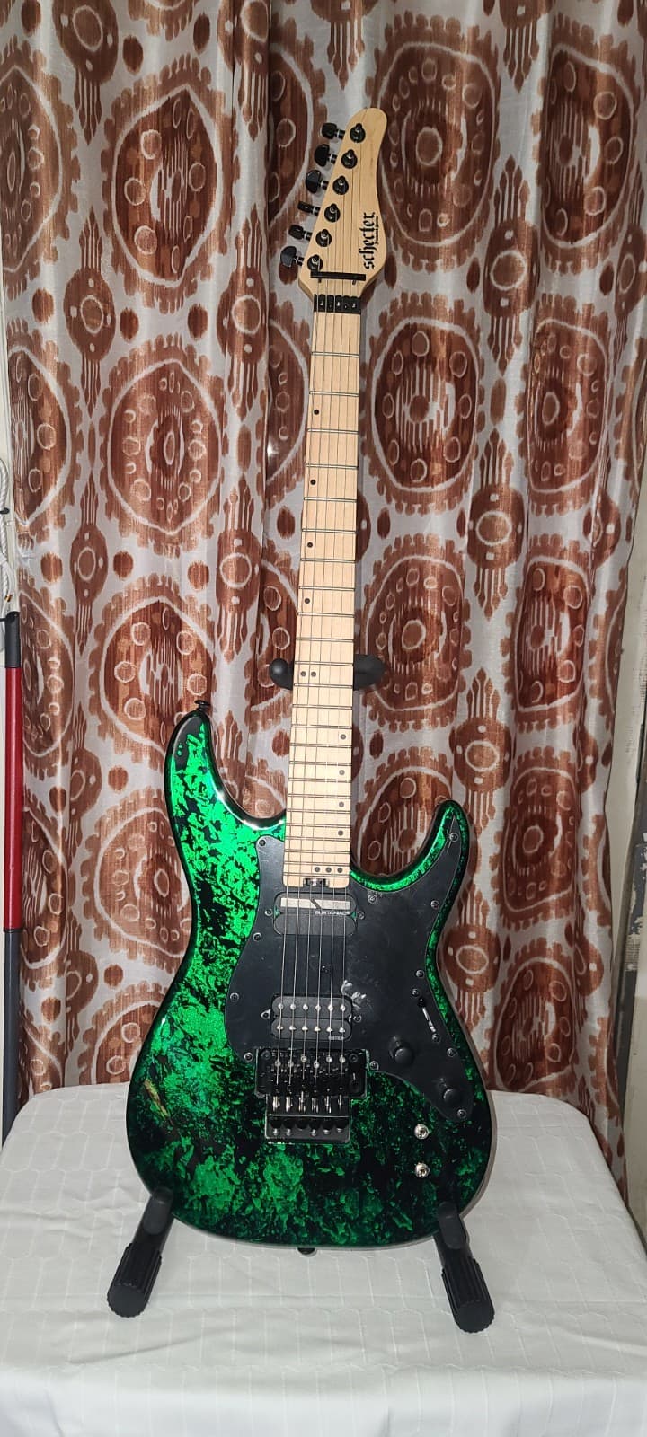 Schecter Sun Valley Super Shredder FR-S - Green Reign With Hard Shell Case
