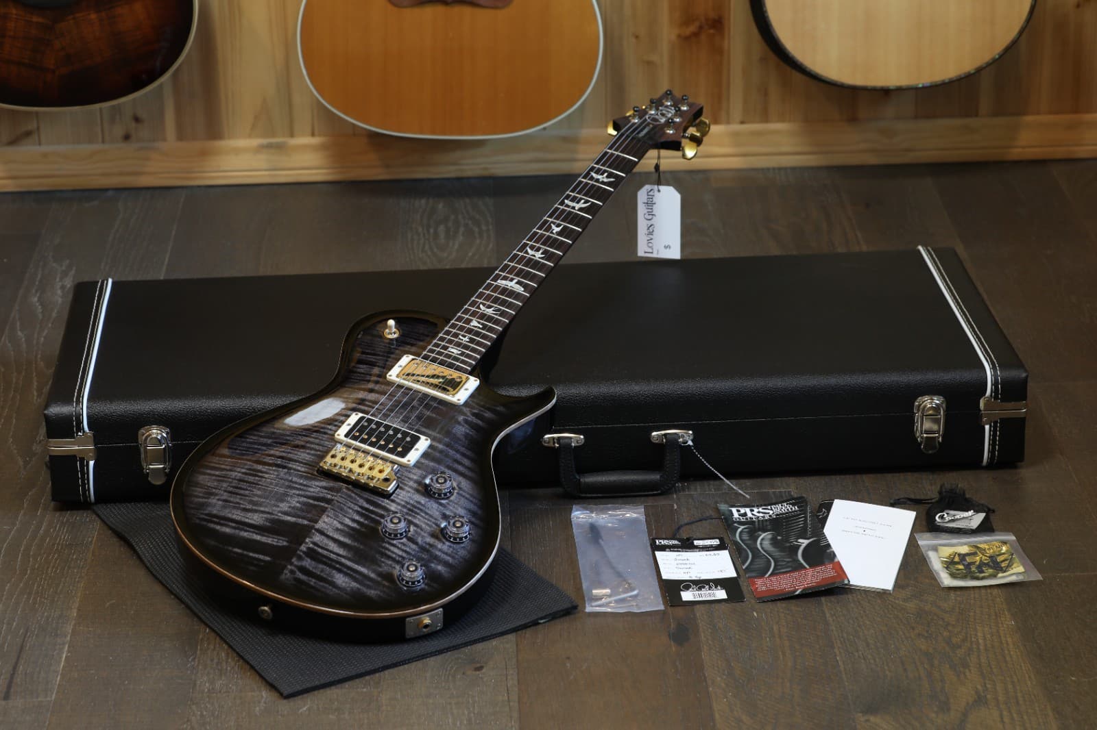 2022 PRS Mark Tremonti Signature Tremolo 10-Top Guitar Charcoal Burst + OHSC