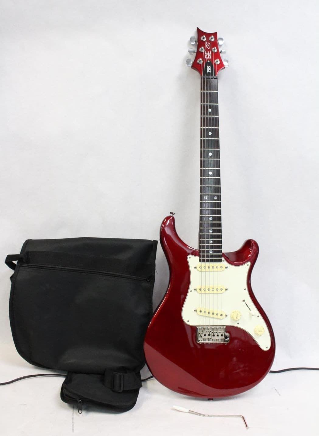 PRS SE EG Electric Guitar Metallic Red Korea SSS w/ Gig Bag Tremolo