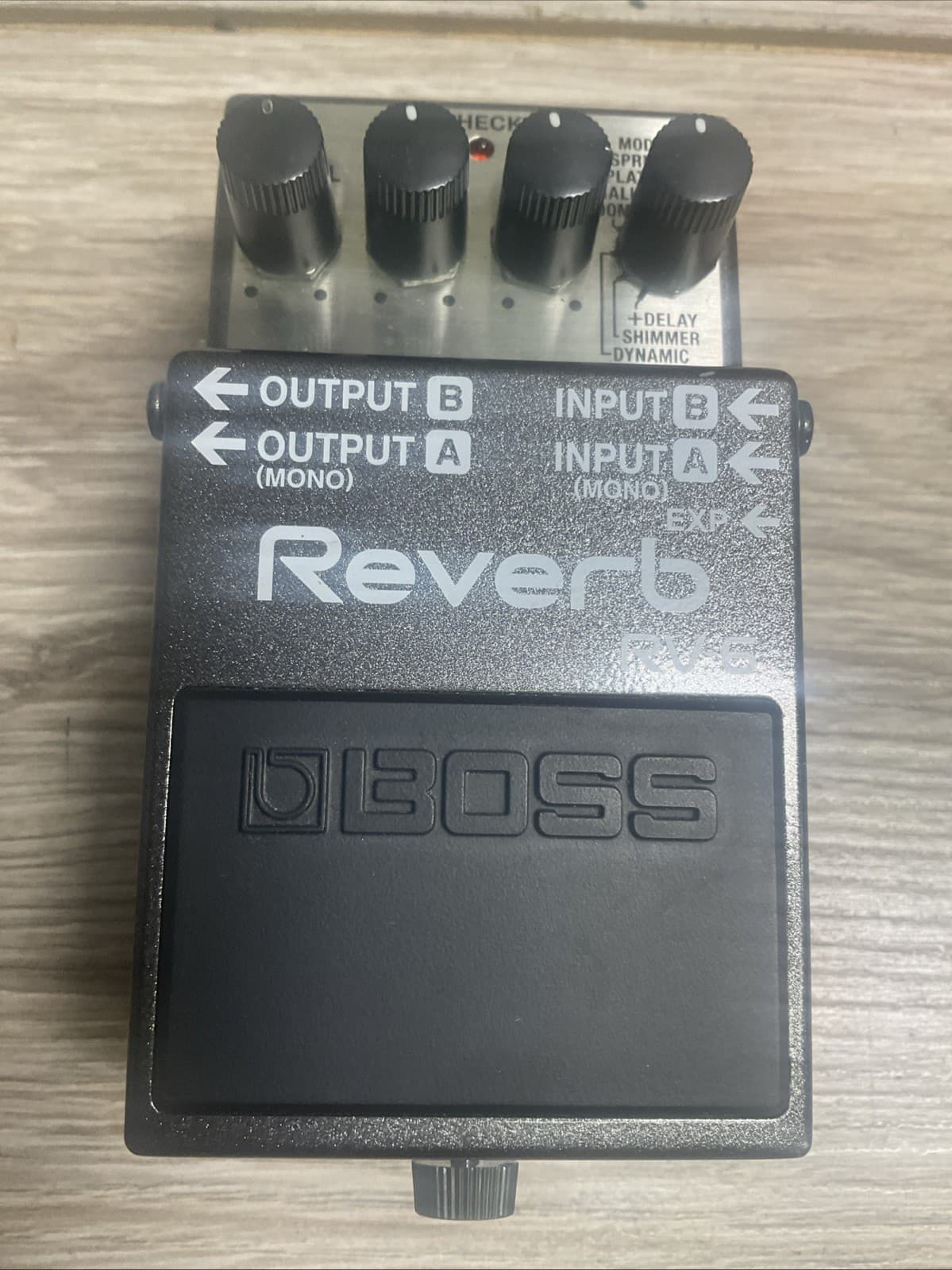 Used Boss RV-6 Digital Reverb Guitar Effects Pedal