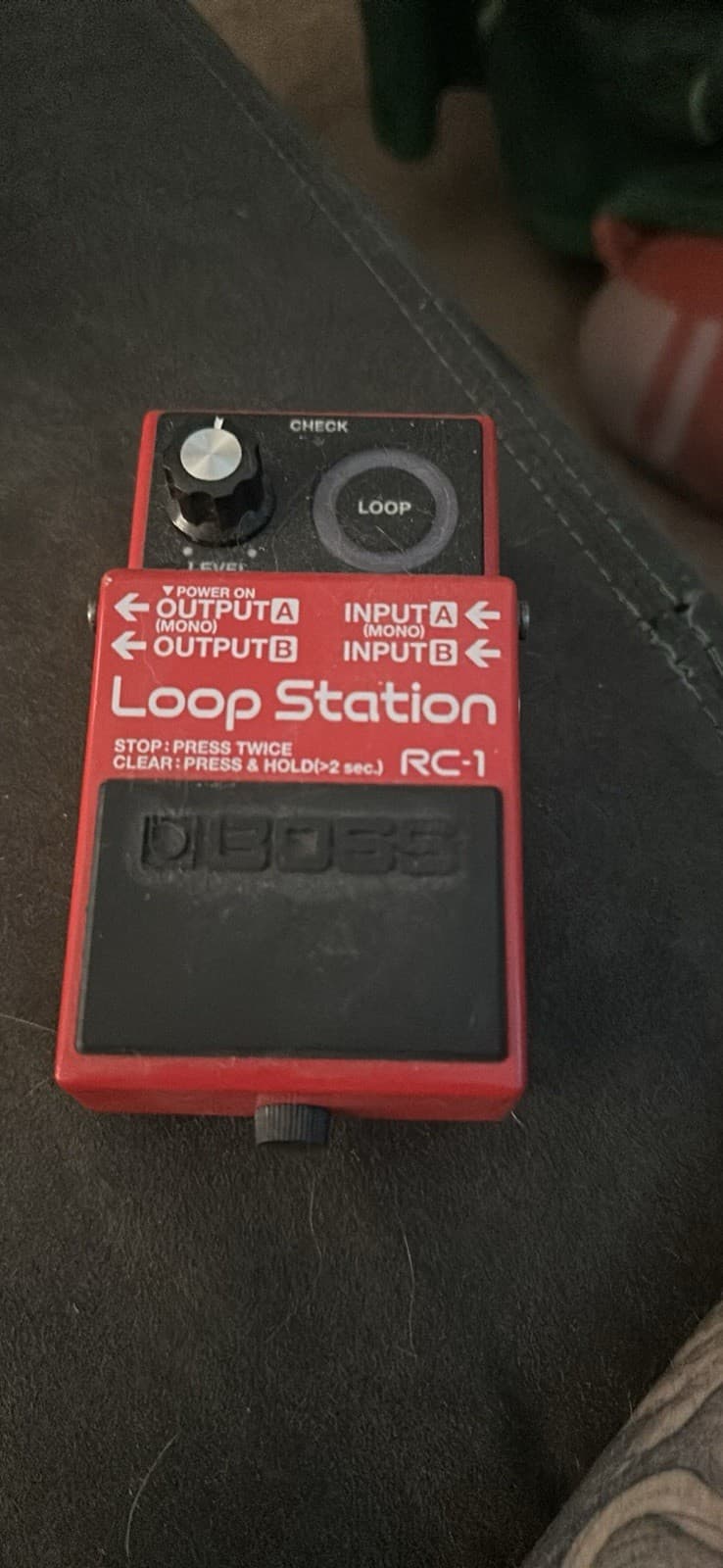 Boss RC-1 Loop Station Guitar Looper Pedal No Power Cord