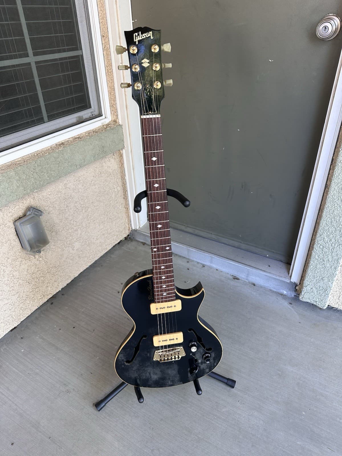 1998 Gibson Blueshawk Electric Guitar Vintage With Gibson Case Bag