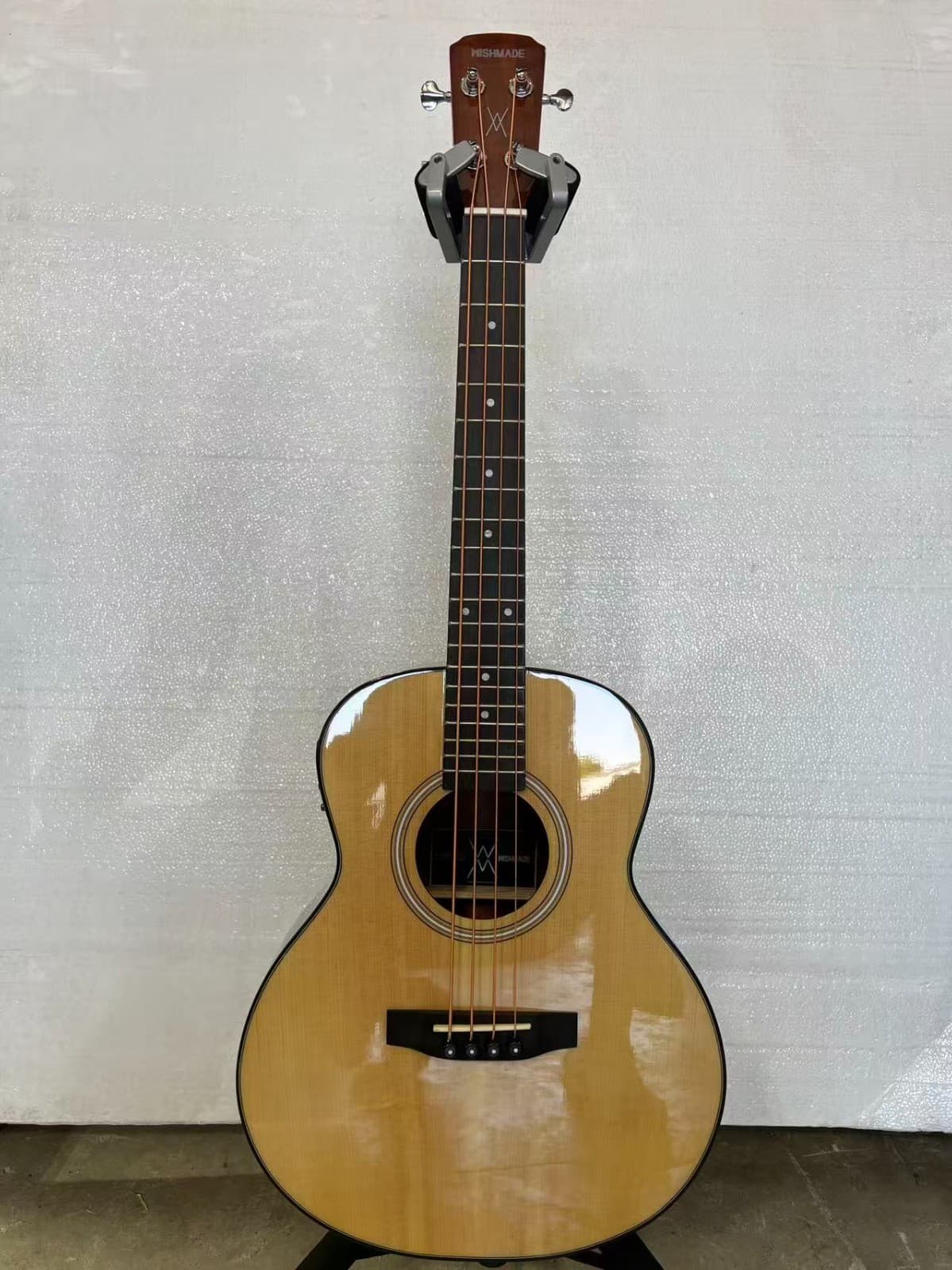 3/4 Size Electric Acoustic Bass Guitar for Beginners and Adults 4 String Travel