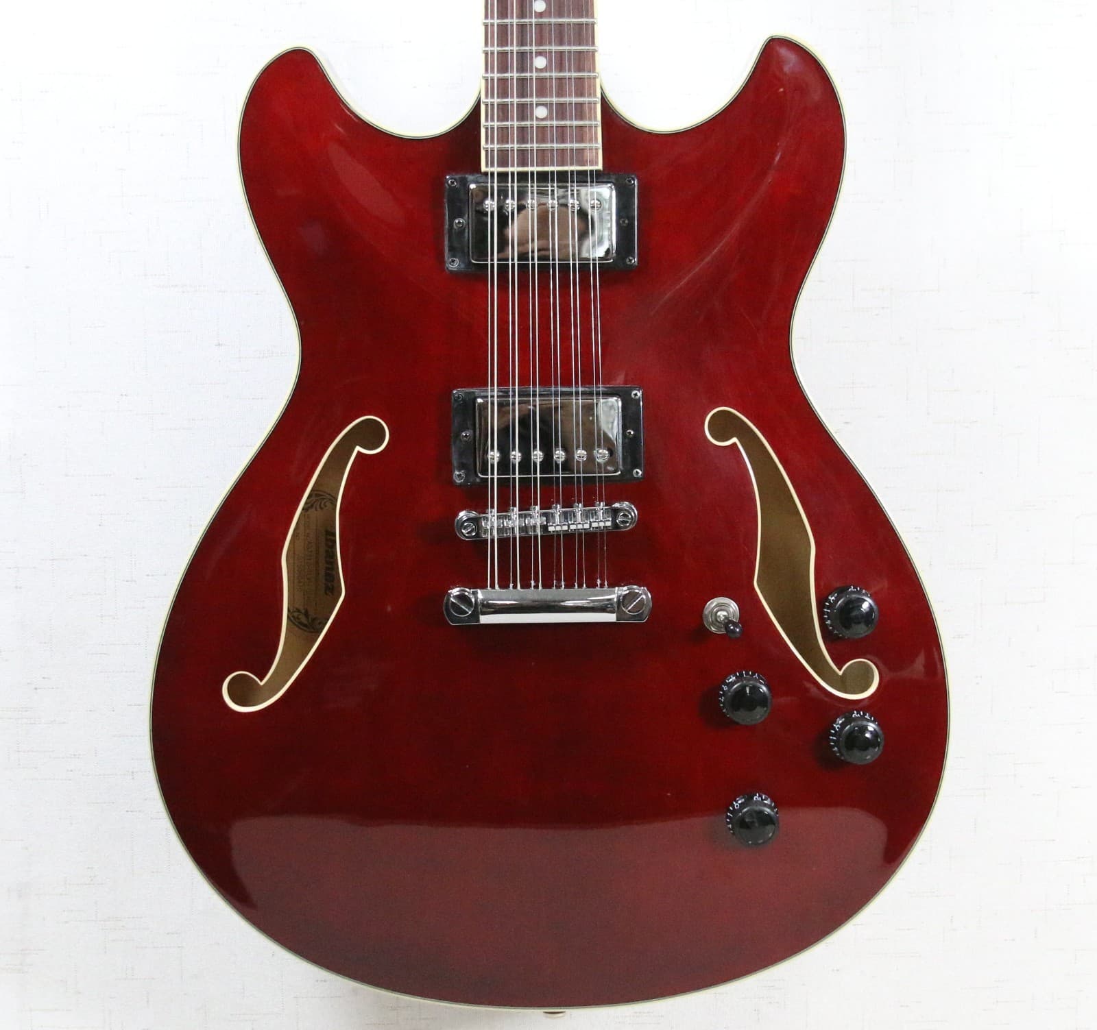 Ibanez Artcore AS7312 12-String Hollowbody Guitar Translucent Cherry w/OHSC