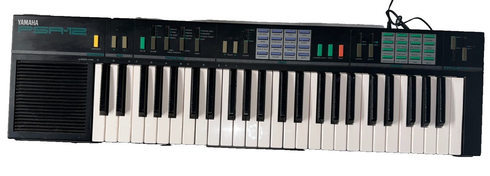 Vtg Yamaha PSR-12 80’s Synthesizer 49 Key Keyboard Electric Piano -USED/WORKS