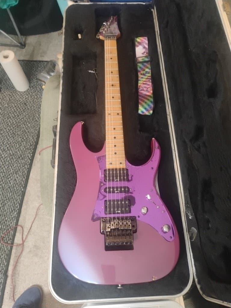 Ibanez RG550 Purple Neon PN Electric Guitar Made in Japan RG 550 Needs Repair