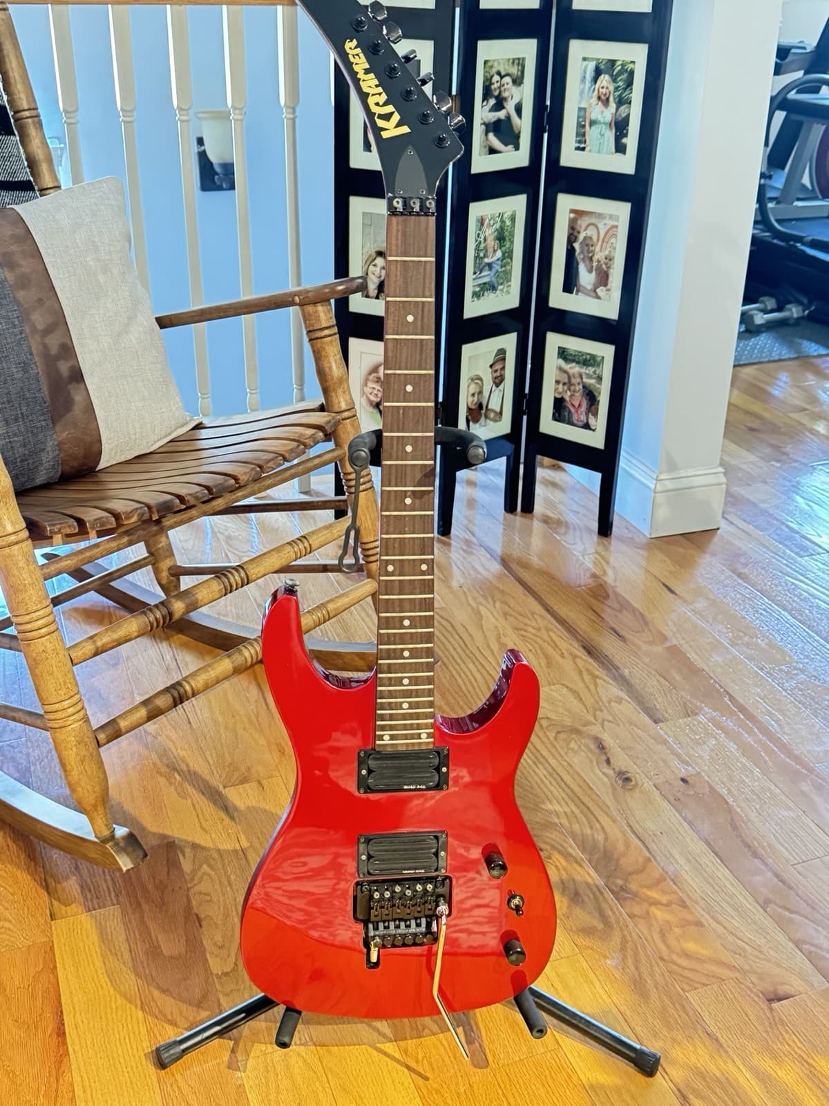 Kramer Electric Guitar Red Solid Body 6 String Right-Handed S00025314