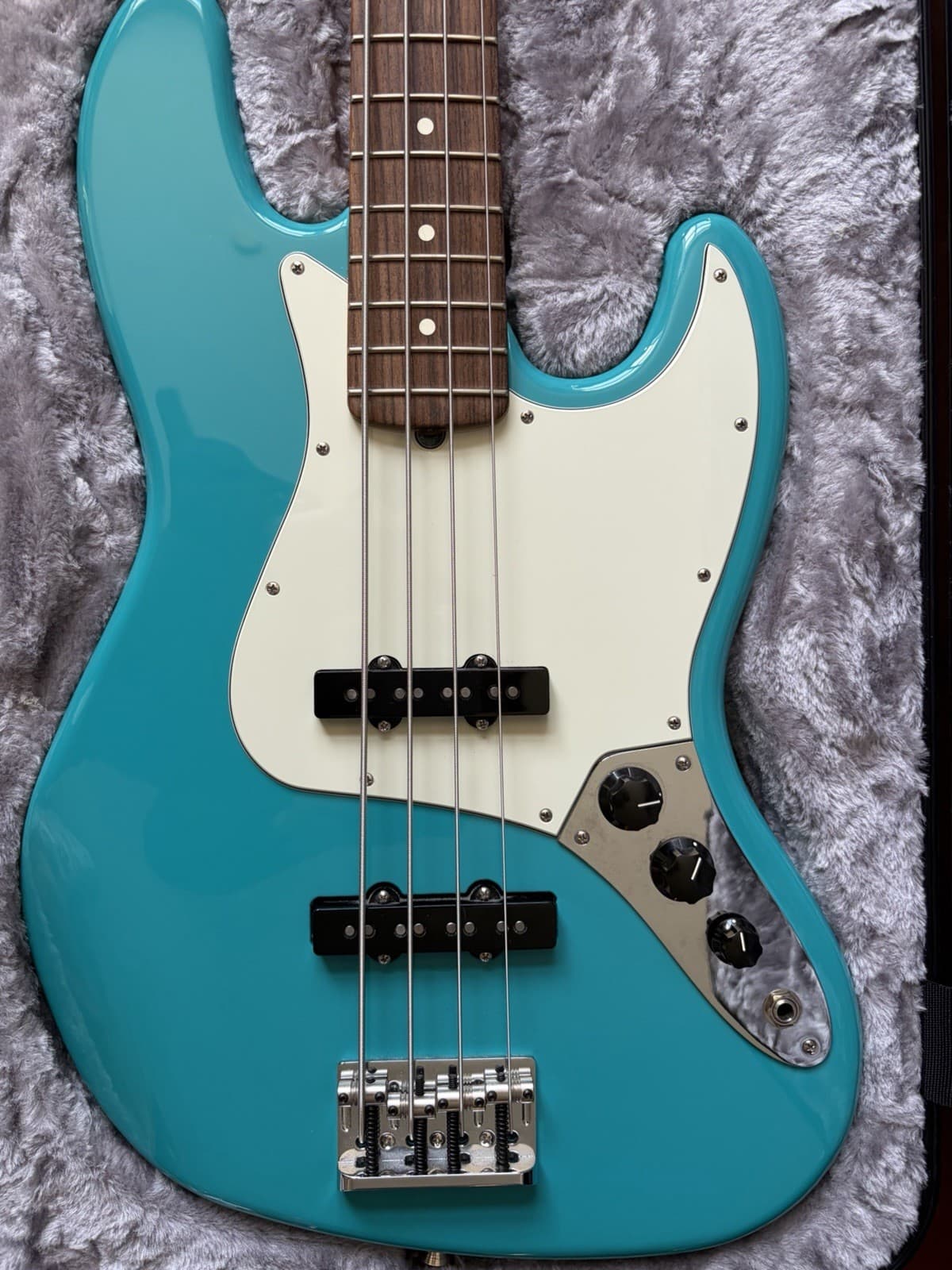 Fender American Professional II Jazz Bass Miami Blue With Case And Certificate