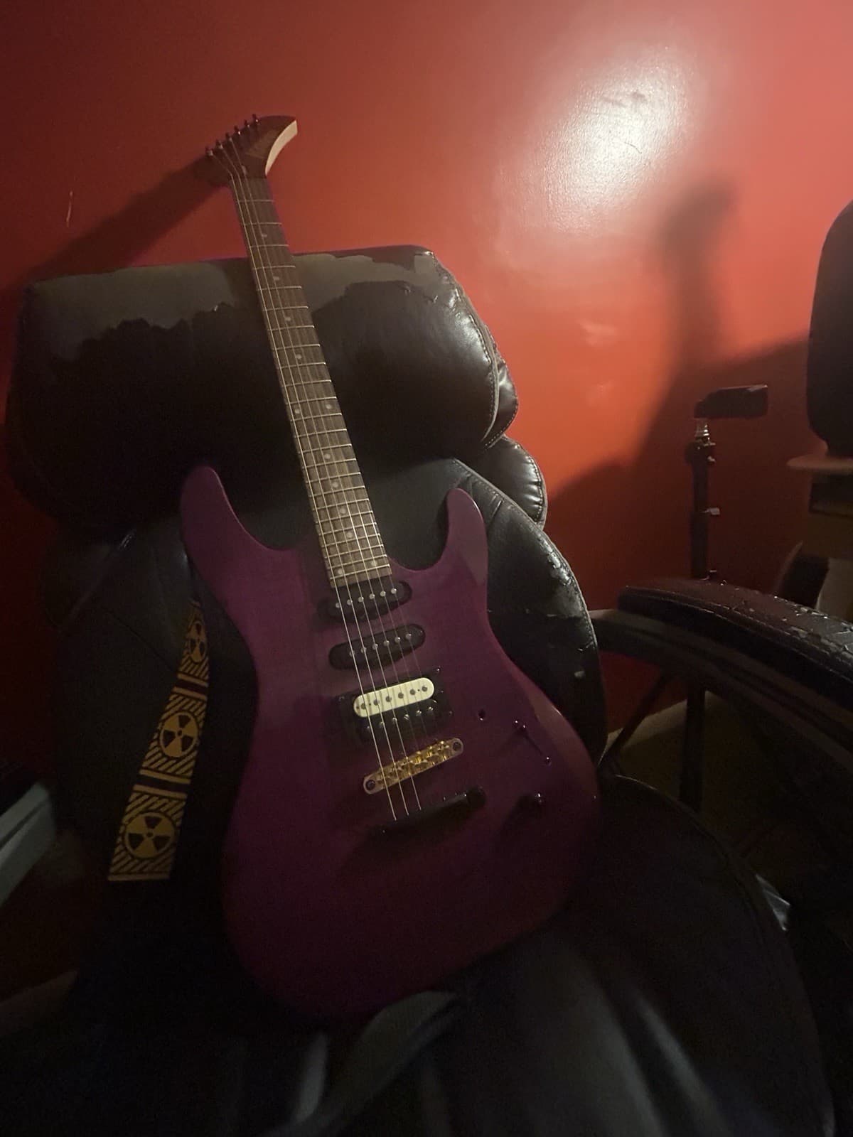 Kramer Striker Electric Guitar Purple Solid 6 String Right-Handed Maple Neck