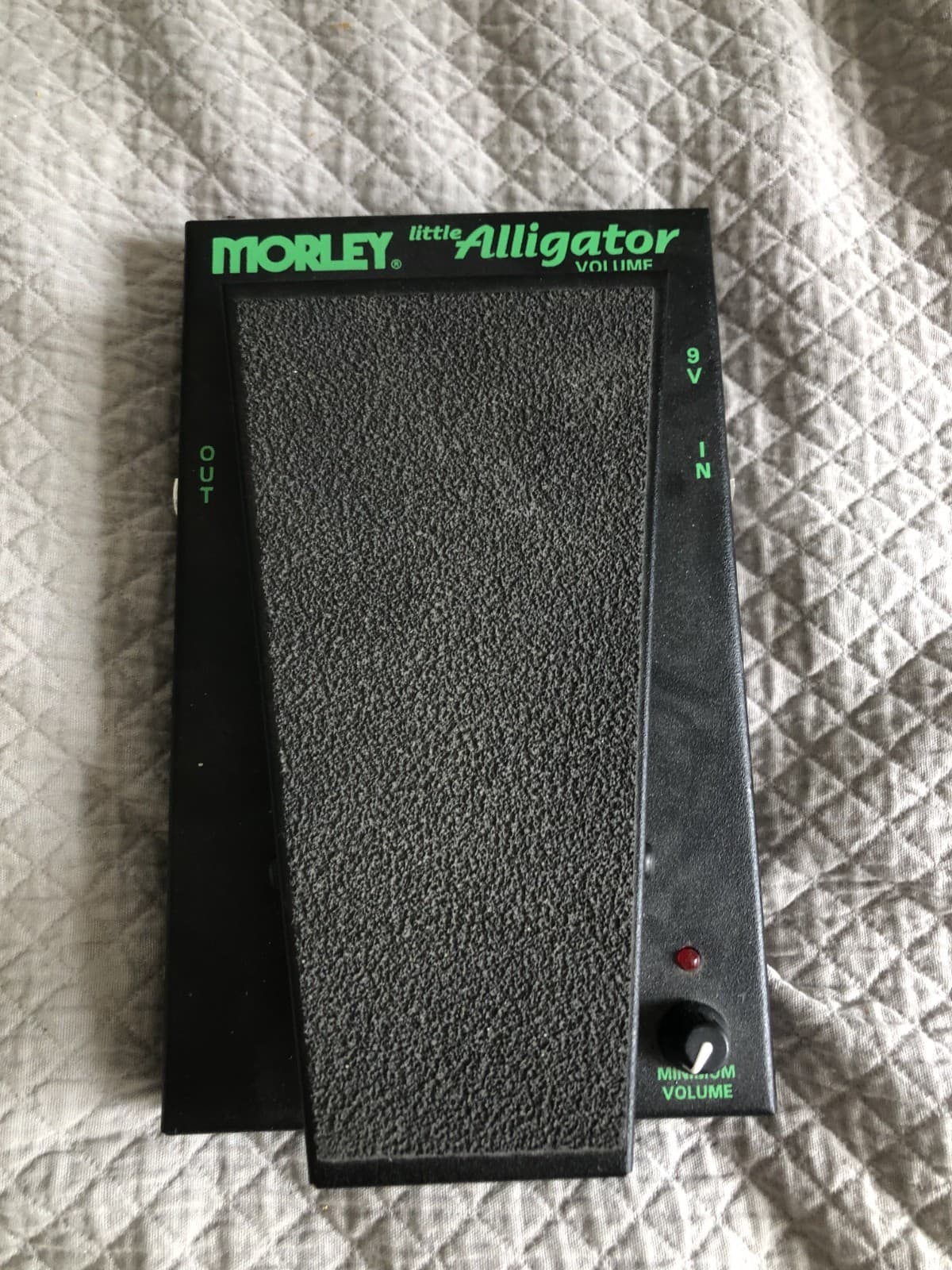 Morley Steve Vai Little Alligator Volume Pedal Guitar Steel - Tested - No Cord