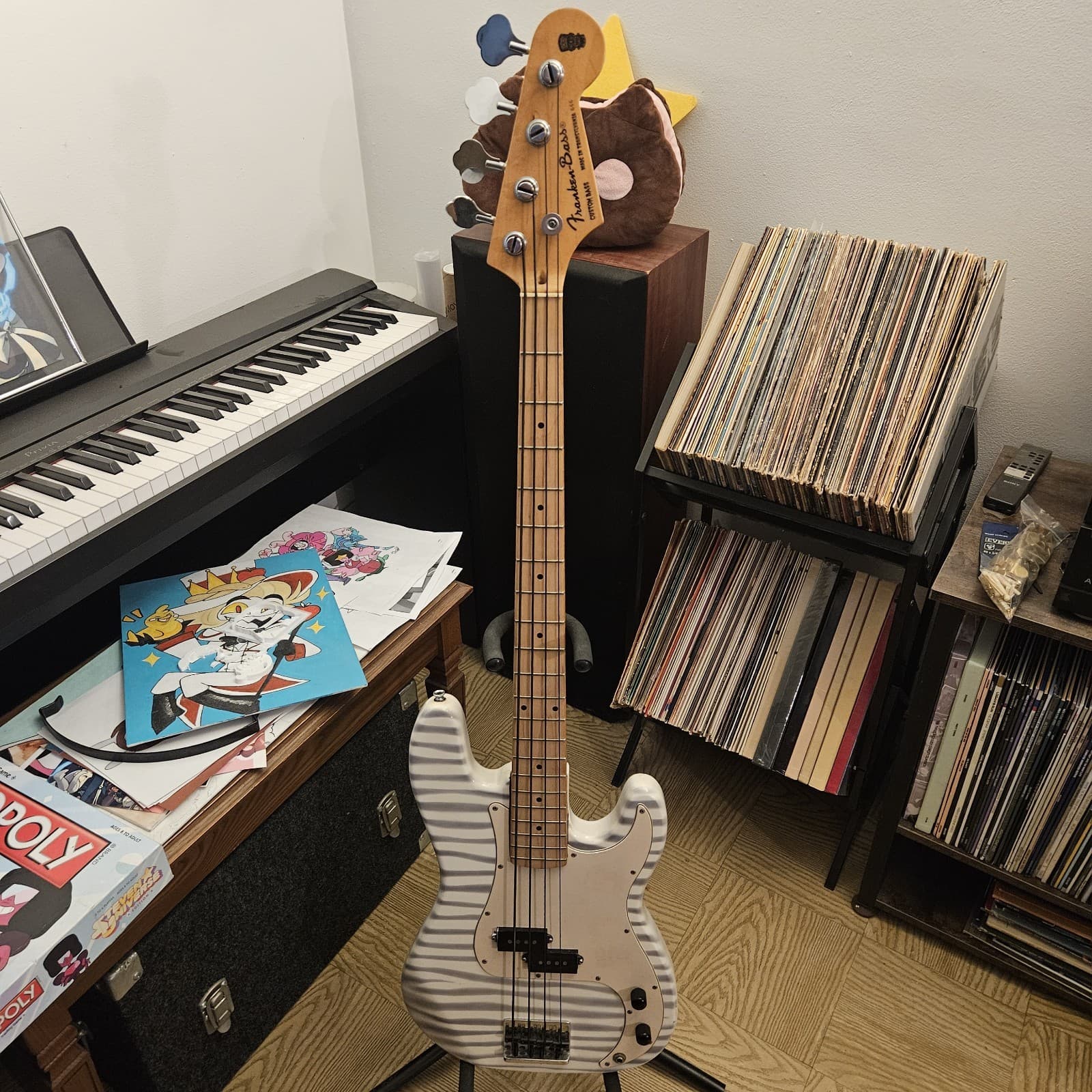 Franken Bass Guitar Punk Rock Rockabilly Custom Unique 1 Of 1 VTG