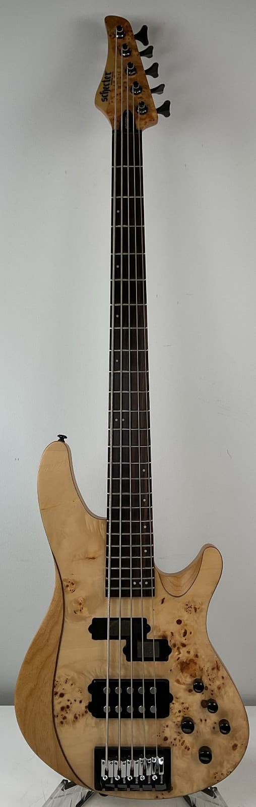 Schecter Reaper-5 5-string Bass Guitar - Natural Satin - No Neck Pickup