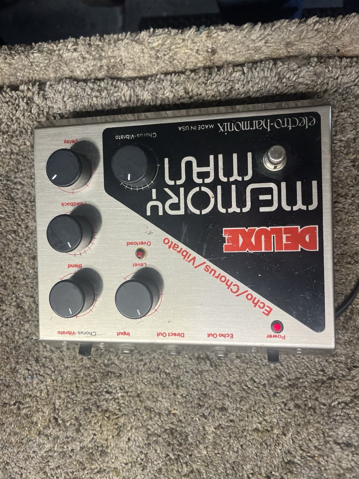 Vintage Electro Harmonix Deluxe Memory Man Guitar Effects Pedal