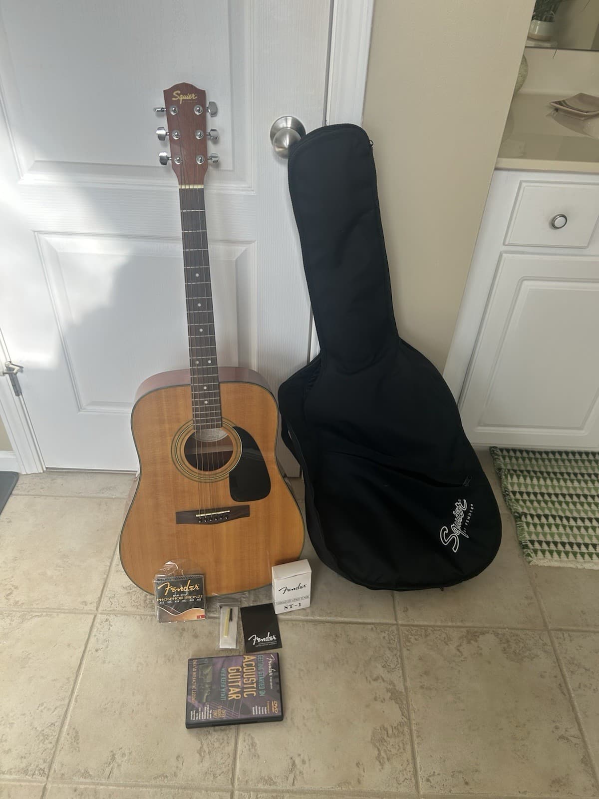 Squire Acoustic Guitar W/Accessories