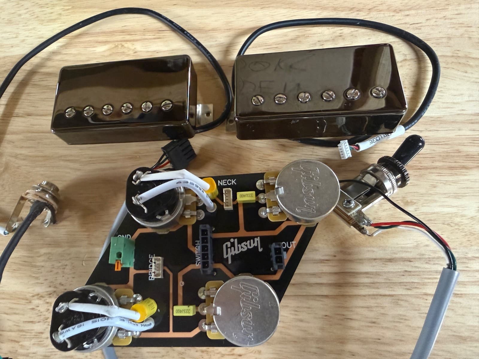 Gibson Les Paul Guitar Pickups Wiring Harness