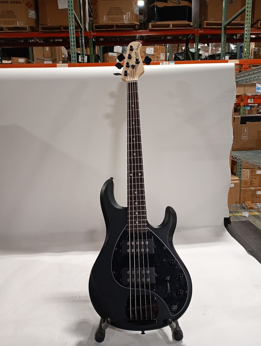 Music Man StingRay RAY5HH Bass Guitar - Stealth Black