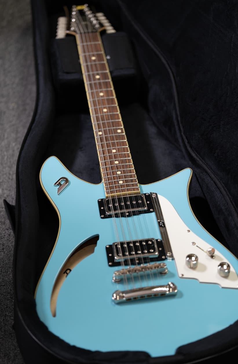 Duesenberg Double Cat 12 String Electric Guitar Narvik Blue