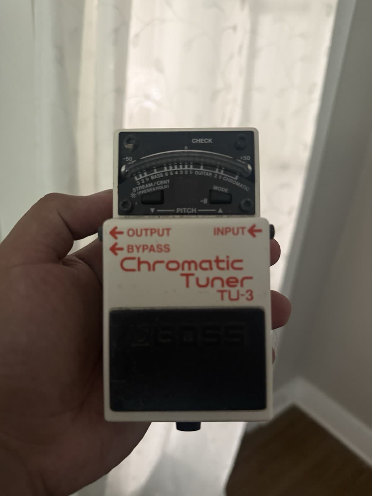 Boss TU-3 Chromatic Tuner Pedal White/Black