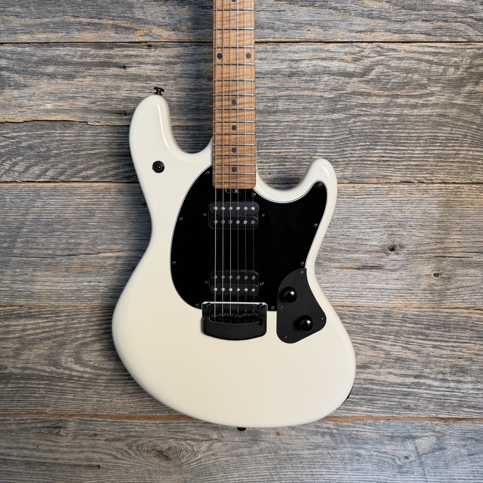 Used Ernie Ball Music Man StingRay RS Electric Guitar - Limestone w/ Dlx Bag