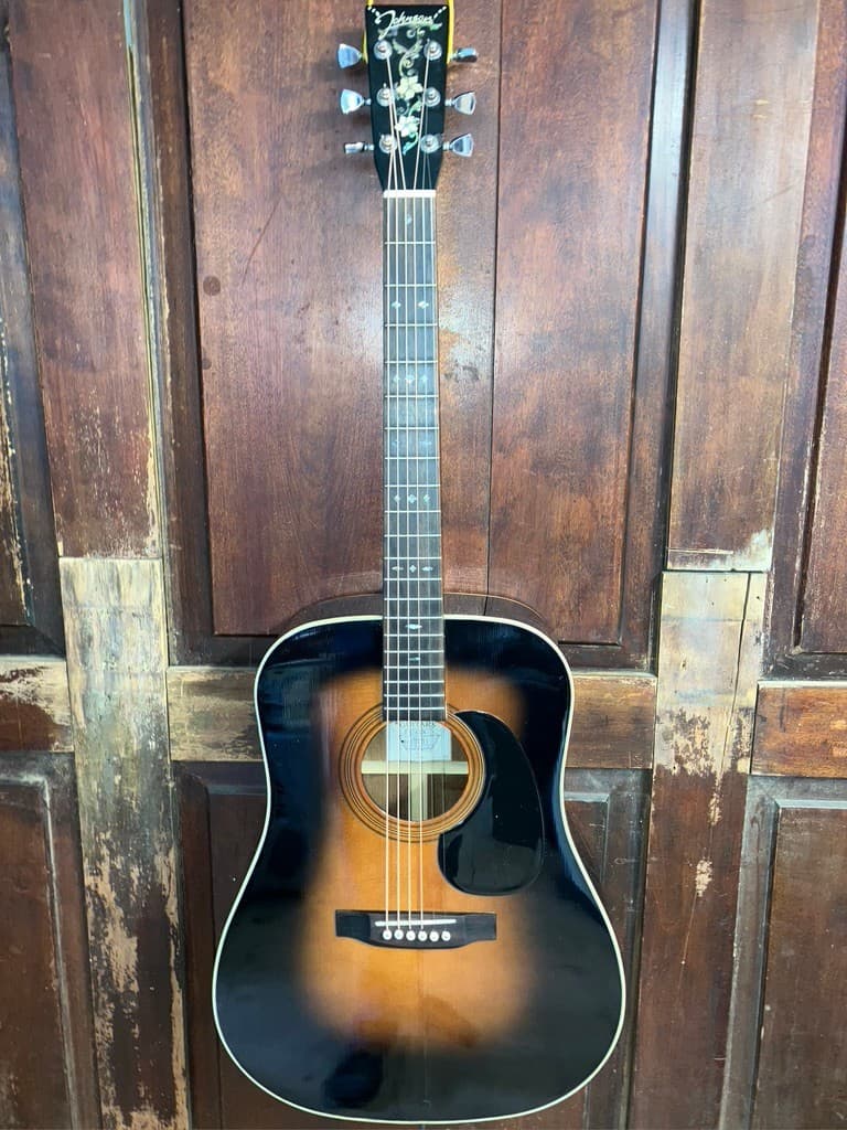 Johnson JD-26 All Solid Wood Dreadnought Steel String Acoustic Guitar RD-26