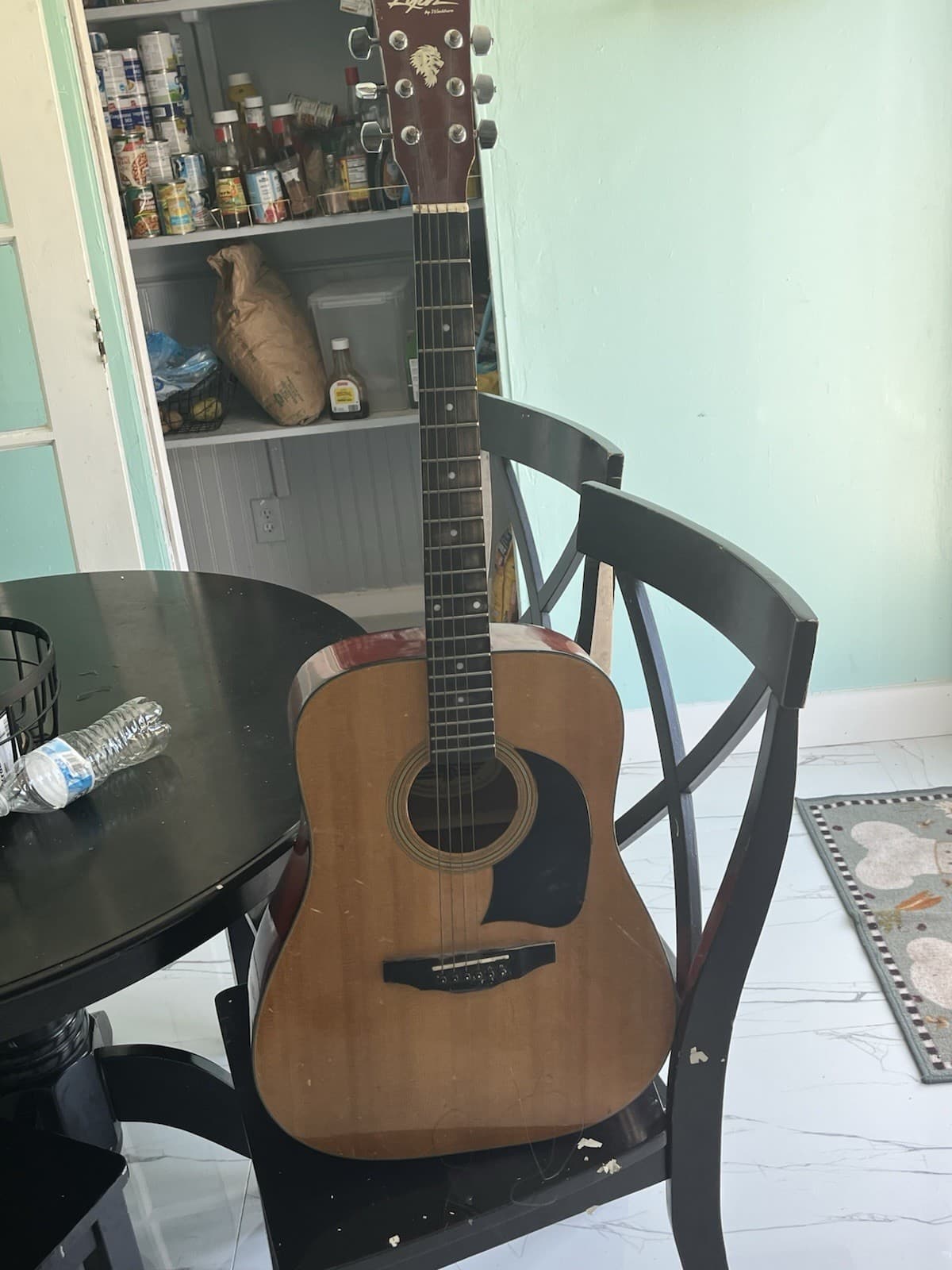 Yamaha Dreadnought Acoustic Guitar 6 String Spruce Mahogany Brown Rosewood