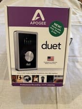 Apogee Duet USB Audio Interface for iPad/Mac with Breakout Cable, BOX, Manual