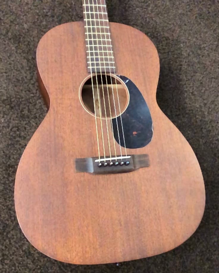 Martin 000-15SM Acoustic Guitar - LOOK at PICS! - USED - Repaired side - Gig Bag