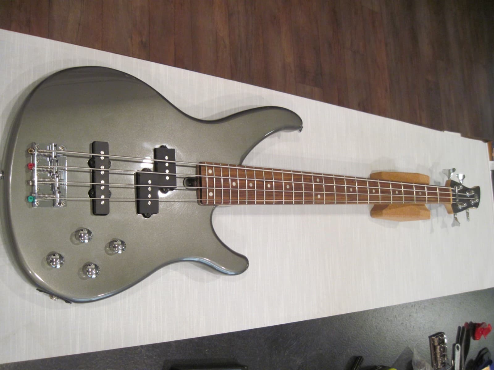 Yamaha TRBX204 Bass Guitar 2010s - Gray Metallic Super Nice!
