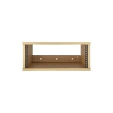 4U Wooden Desktop Studio Rack, Standard Rack for Equipment in Golden Oak Fini...