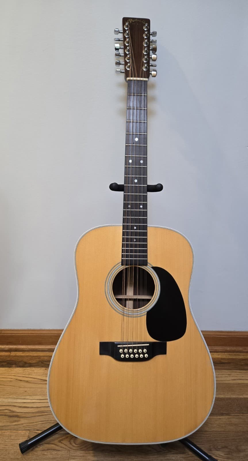 Martin D28-12 String Dreadnought Acoustic Guitar, Spruce Body, Natural, RH