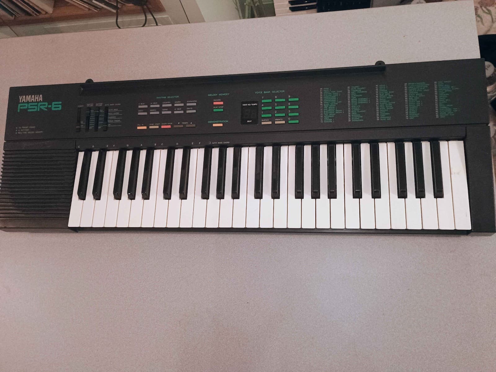 Vintage Yamaha PSR-6 Keyboard FM Synthesizer Electric Piano
