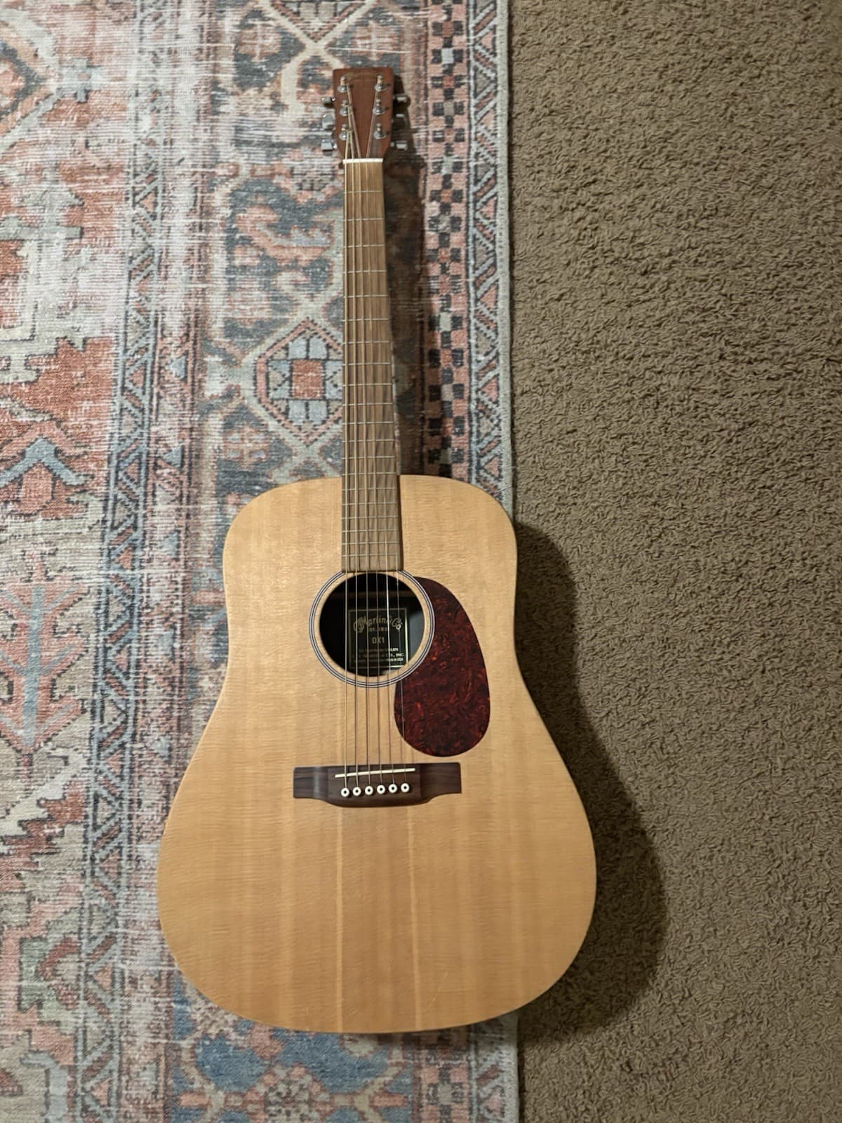 2007 Martin DX1 Acoustic Guitar with Roadrunner Case