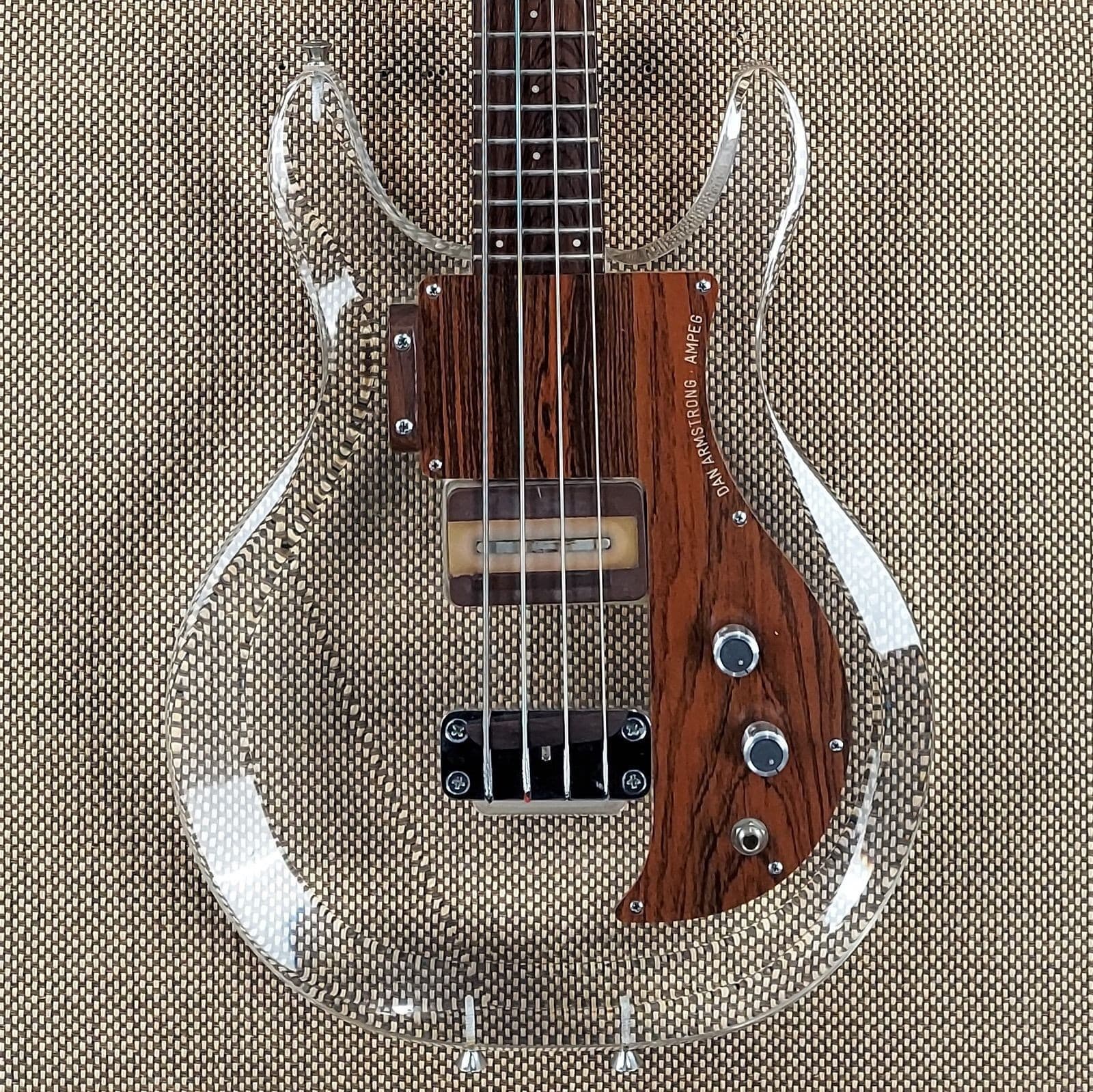 1970 Ampeg Dan Armstrong Clear Acrylic Lucite Very Clean! (92)