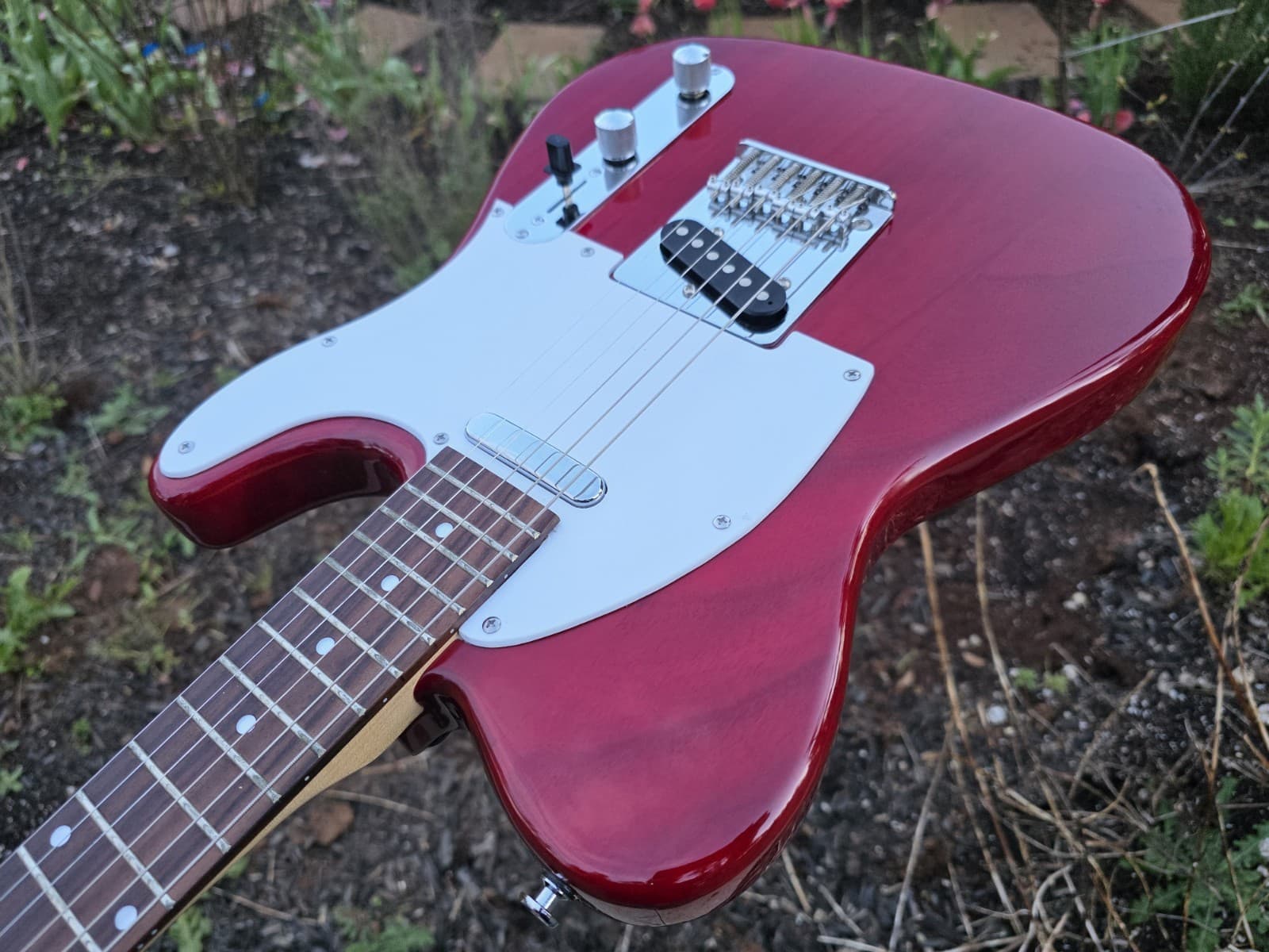 Carlson Tele Electric Guitar SG3 Showroom NOS T. Wine Red Candy Coat Made In USA