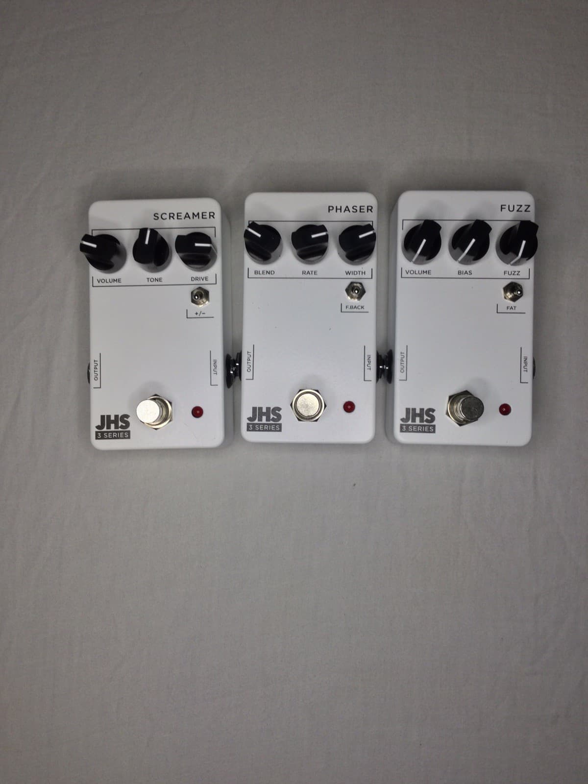 Used JHS 3 Series Fuzz/Screamer/Phaser Guitar Pedals