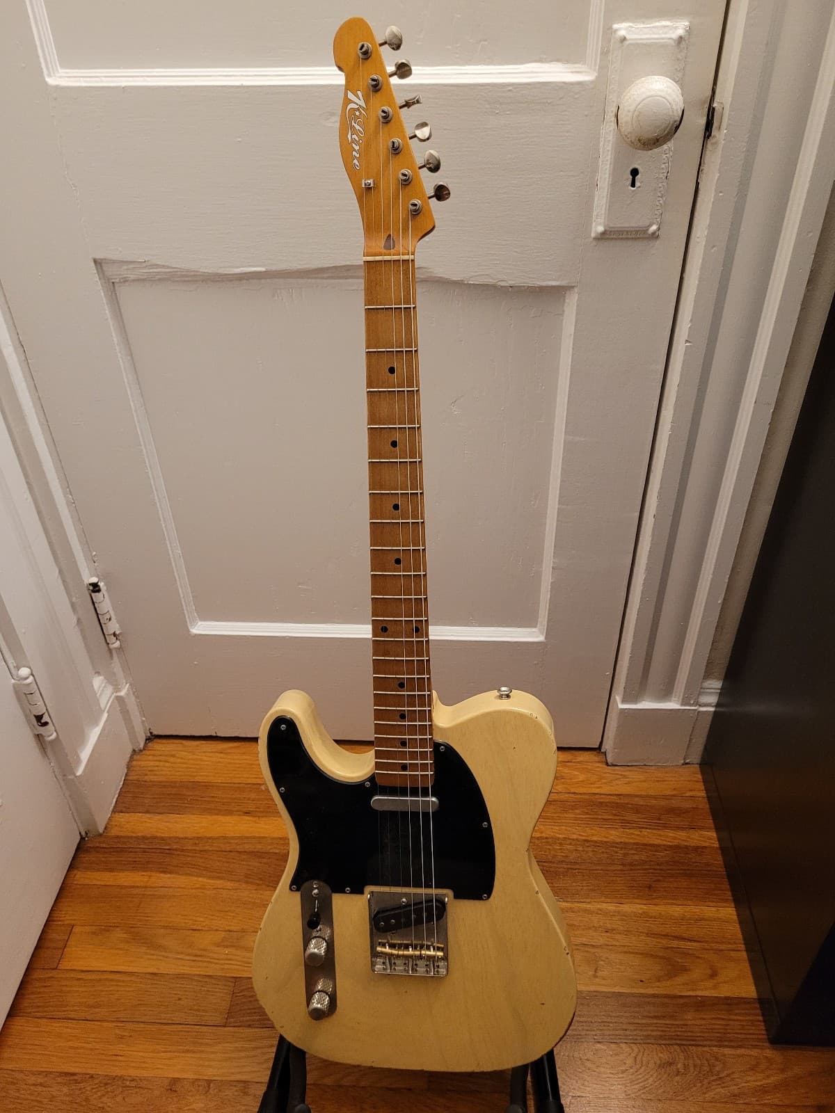 K-Line Truxton left handed electric guitar lefty telecaster style relic