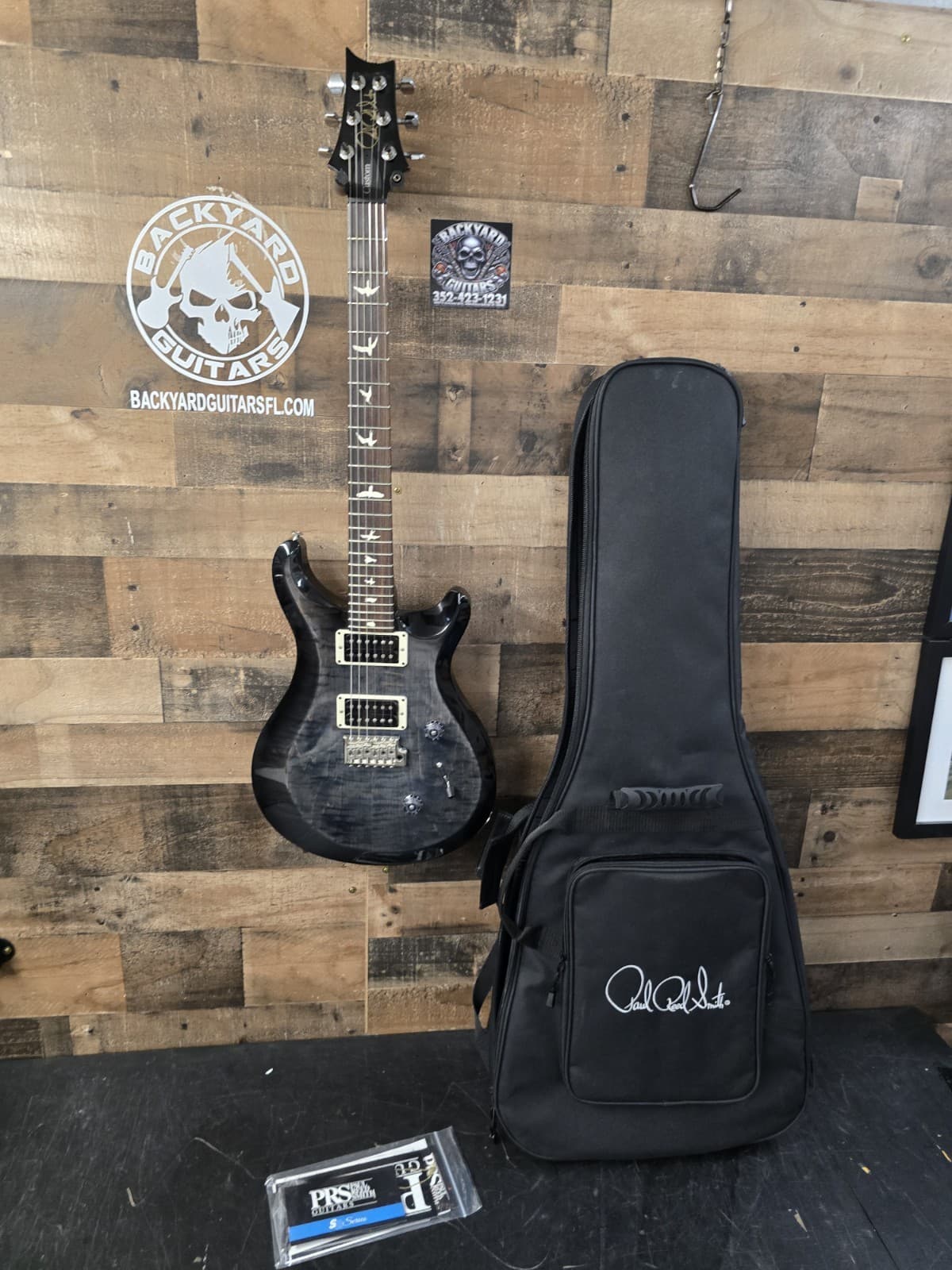 PRS S2 Custom 24 Electric Guitar Faded Gray Black Burst