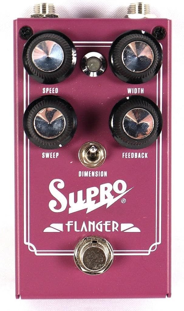 Supro Flanger Electric Guitar Purple Analog Effect Effects Pedal