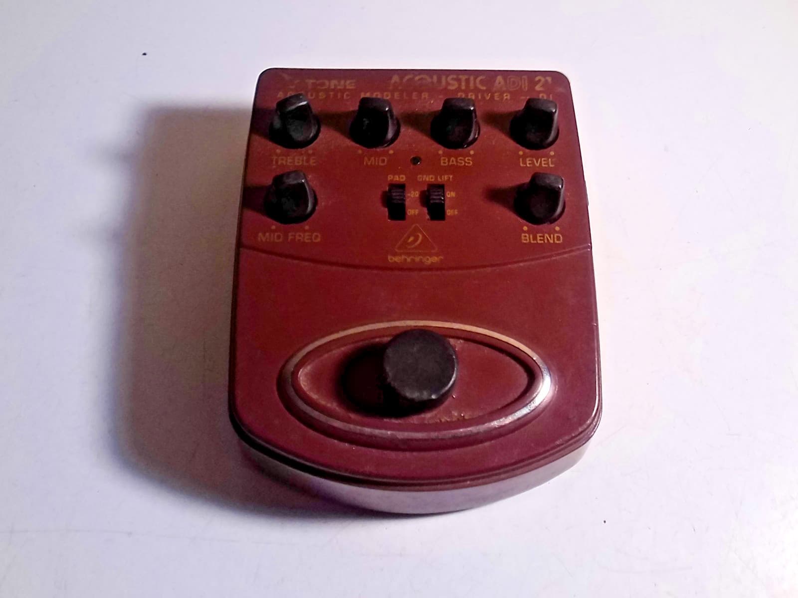 BEHRINGER ADI21 Acoustic Modeler Driver DI Acoustic Guitar Preamp untested