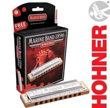 Hohner Marine Band Harmonica Diatonic 1896BX Blues Rock Pop Harp KEY OF C