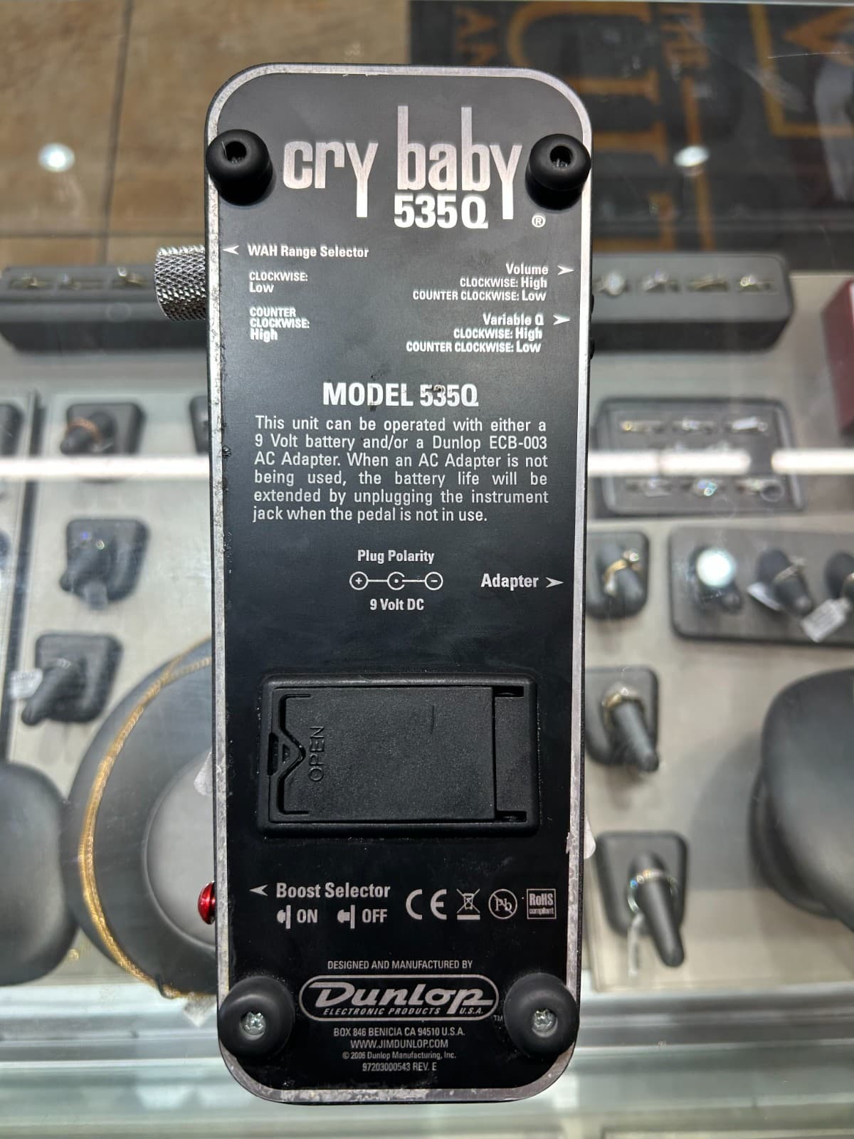 Dunlop Multi Wah Guitar Effect Pedal - Cry Baby 535Q