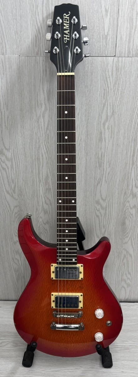 Hamer Sunburst Archtop Electric Guitar 1998 Korean (A1G012687)