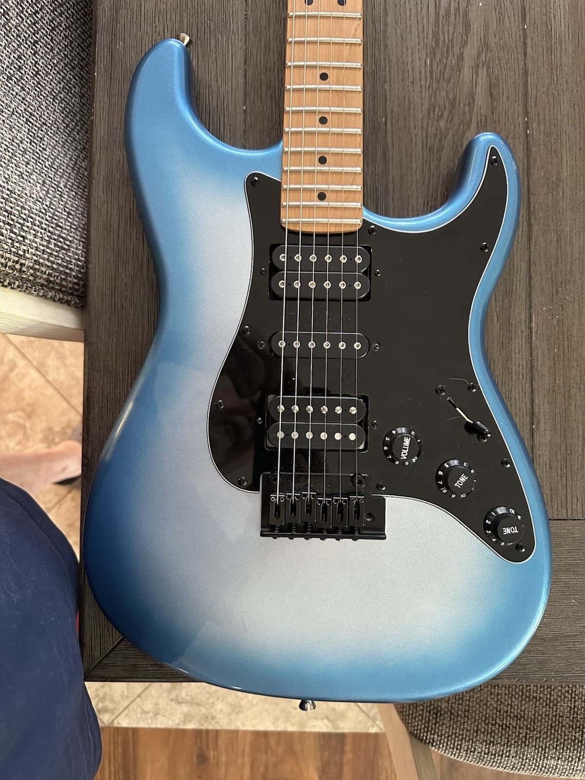 Squire Fender Stratocaster Electric Guitar Blue Sunburst
