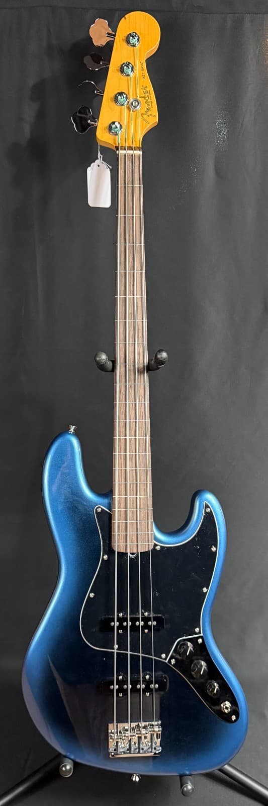 Fender American Professional II Jazz Bass Fretless 4-String Bass Dark Night