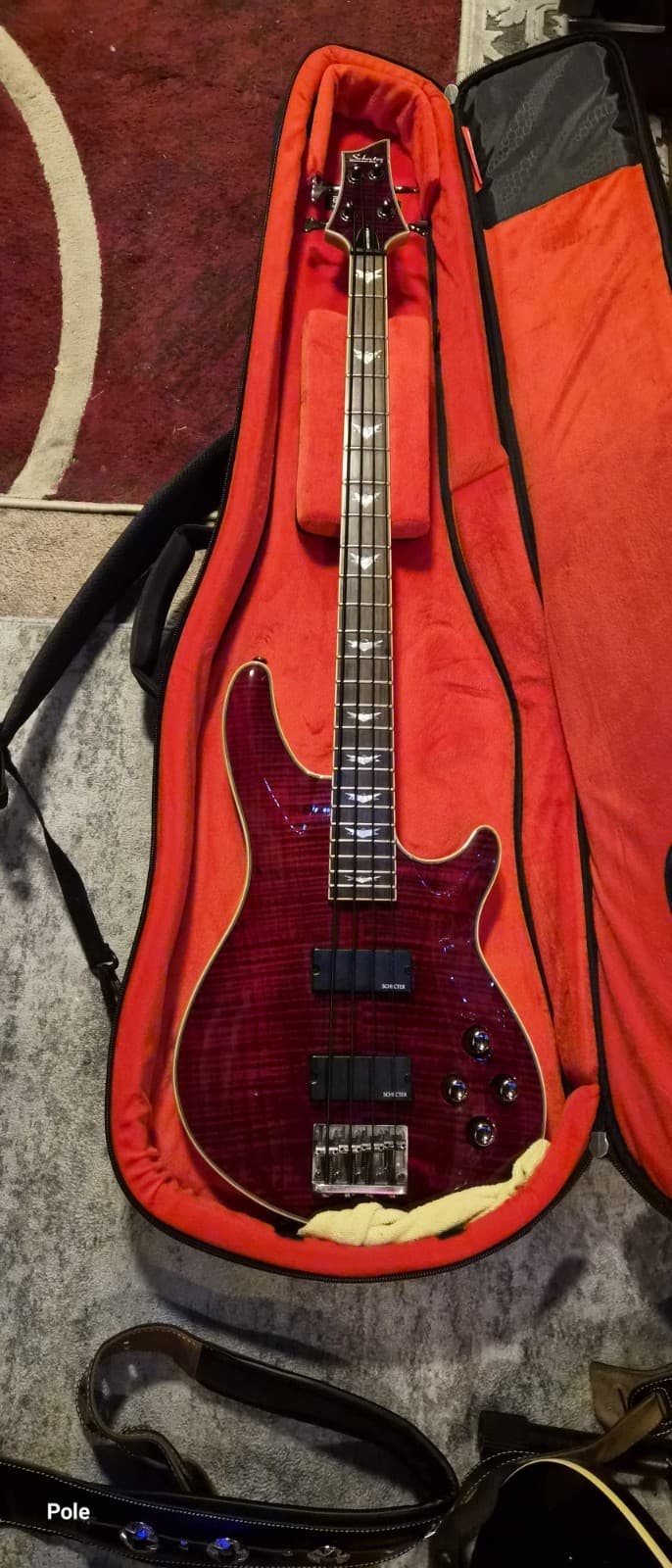 Schecter Omen Extreme-5 4-String Electric Bass - Black Cherry