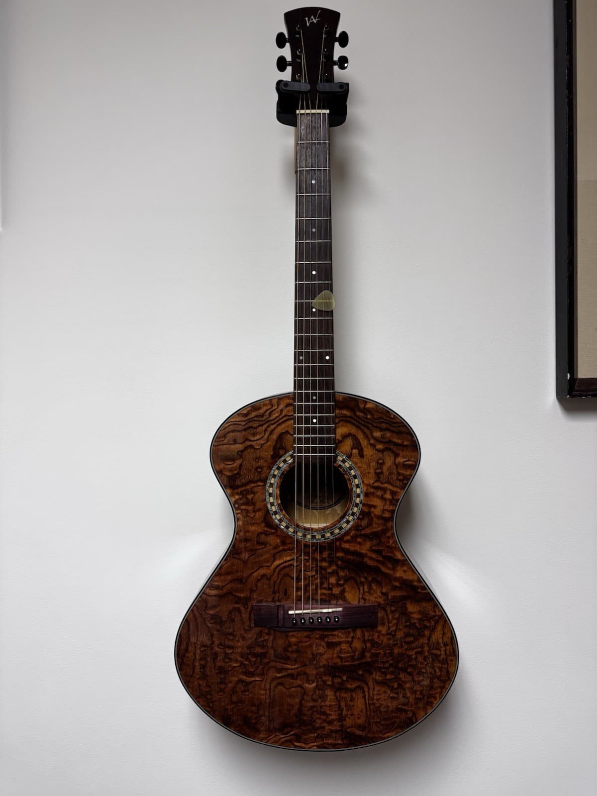 Andrew White Cybele 2A0 Parlor Acoustic Guitar Quilted Ash Top, Sides & Back