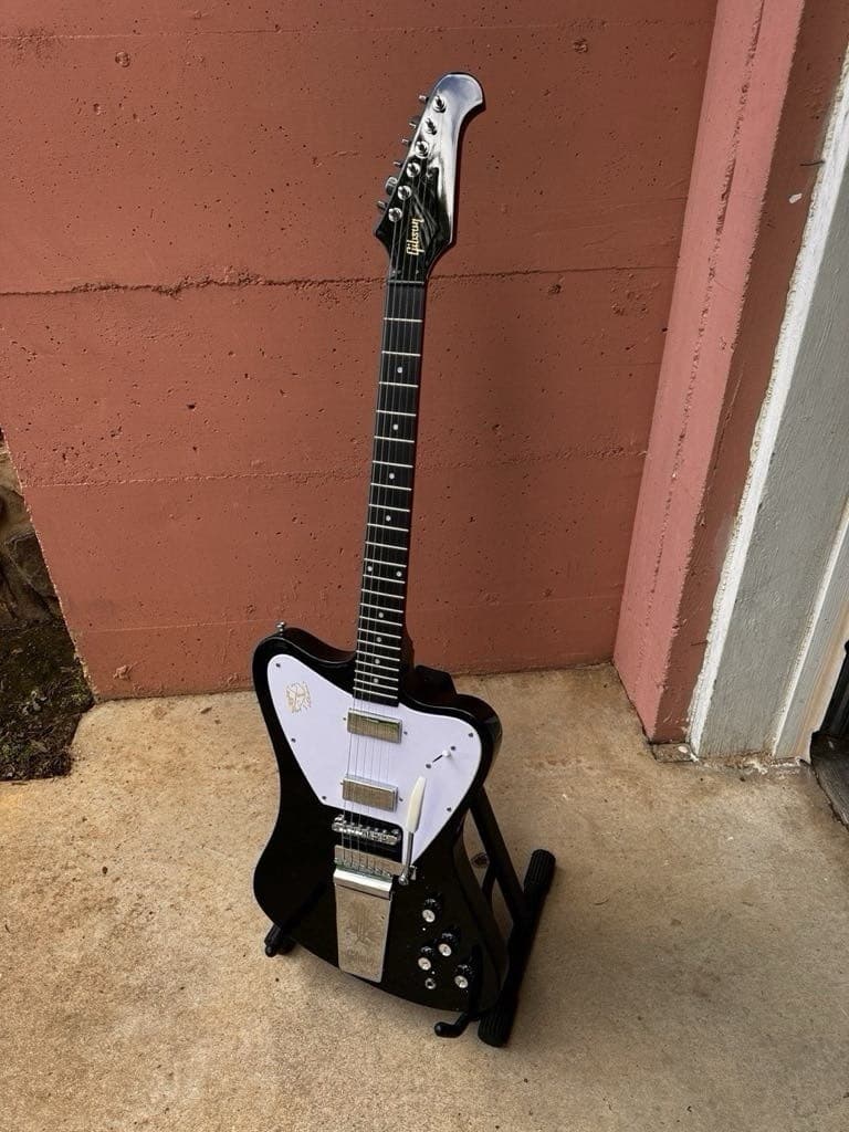 Gibson Firebird Electric Guitar Black Solid Body 6 String Right-Handed