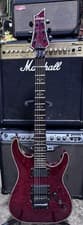 Schecter Diamond Series Hellraiser C-1 FR Black Cherry EMG Hardcase 